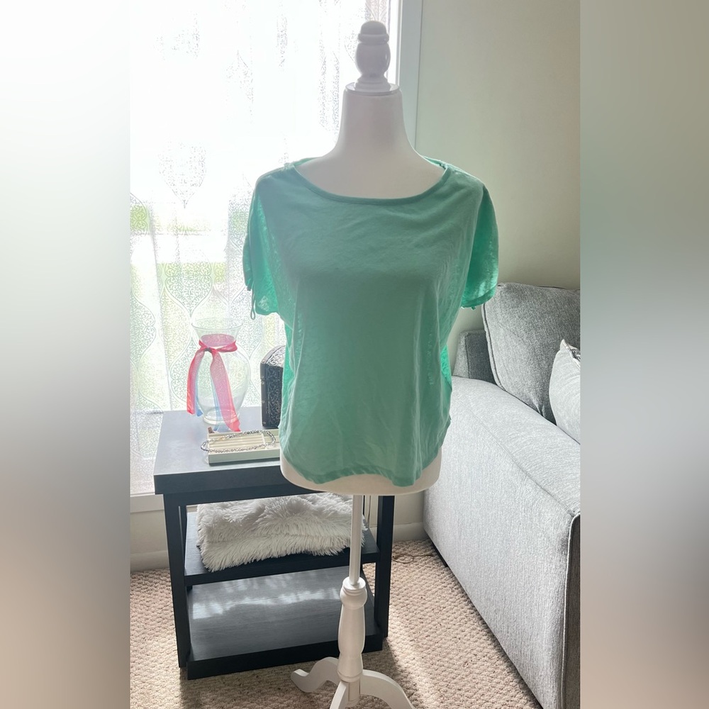 Joie Green Relaxed Short Sleeve T-Shirt Size Large